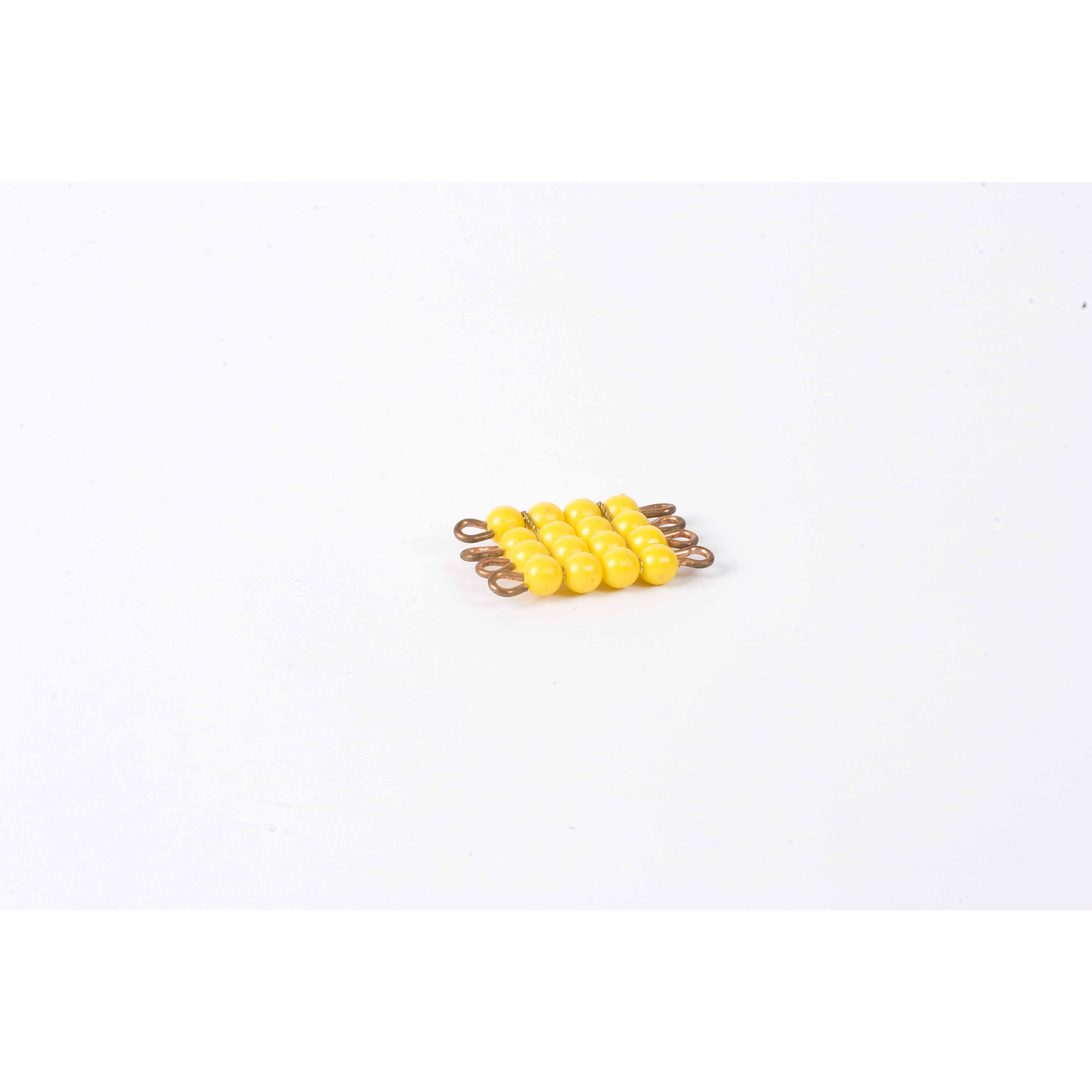 Individual Nylon Bead Square Of 4: Yellow