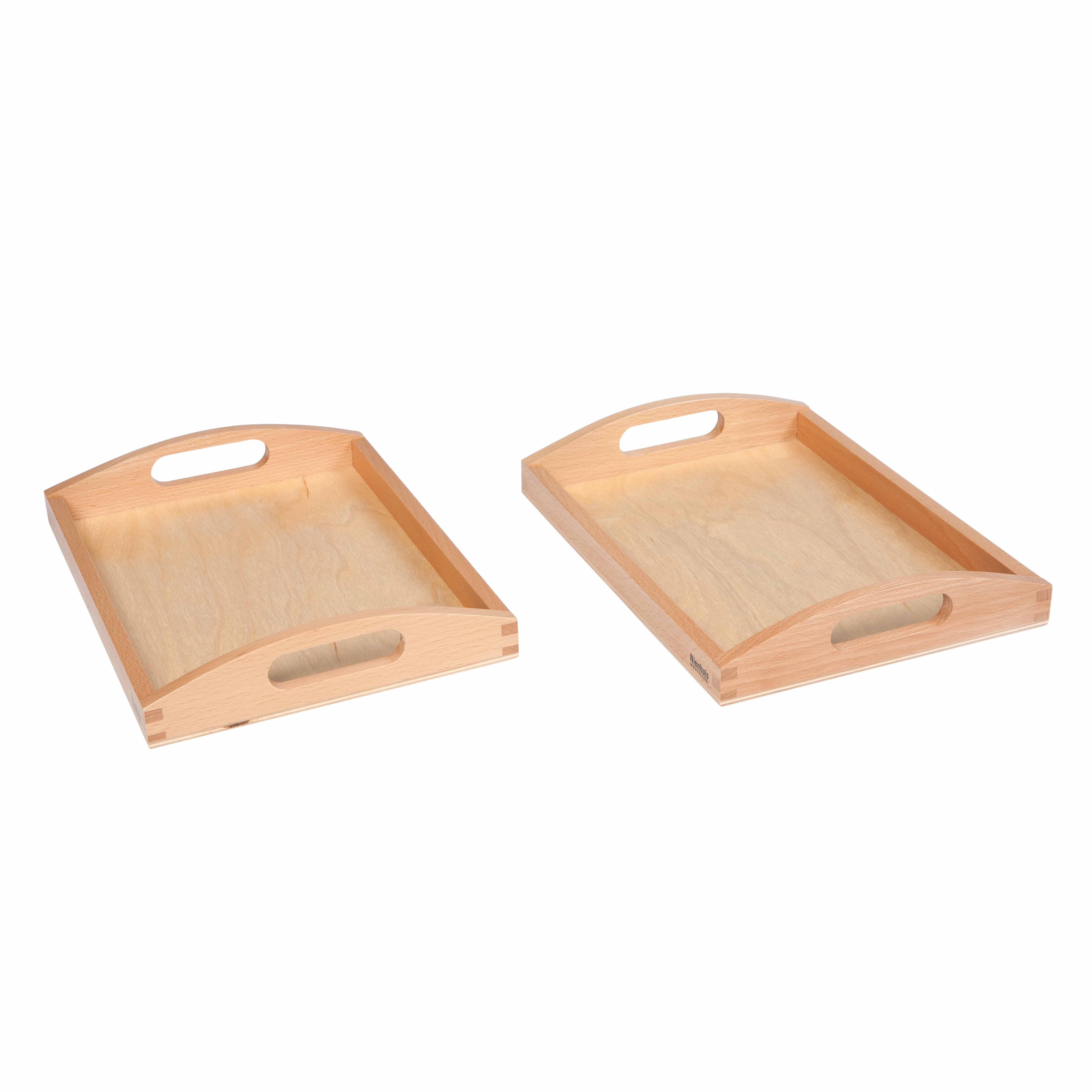 Wooden Tray Small: Set Of 2