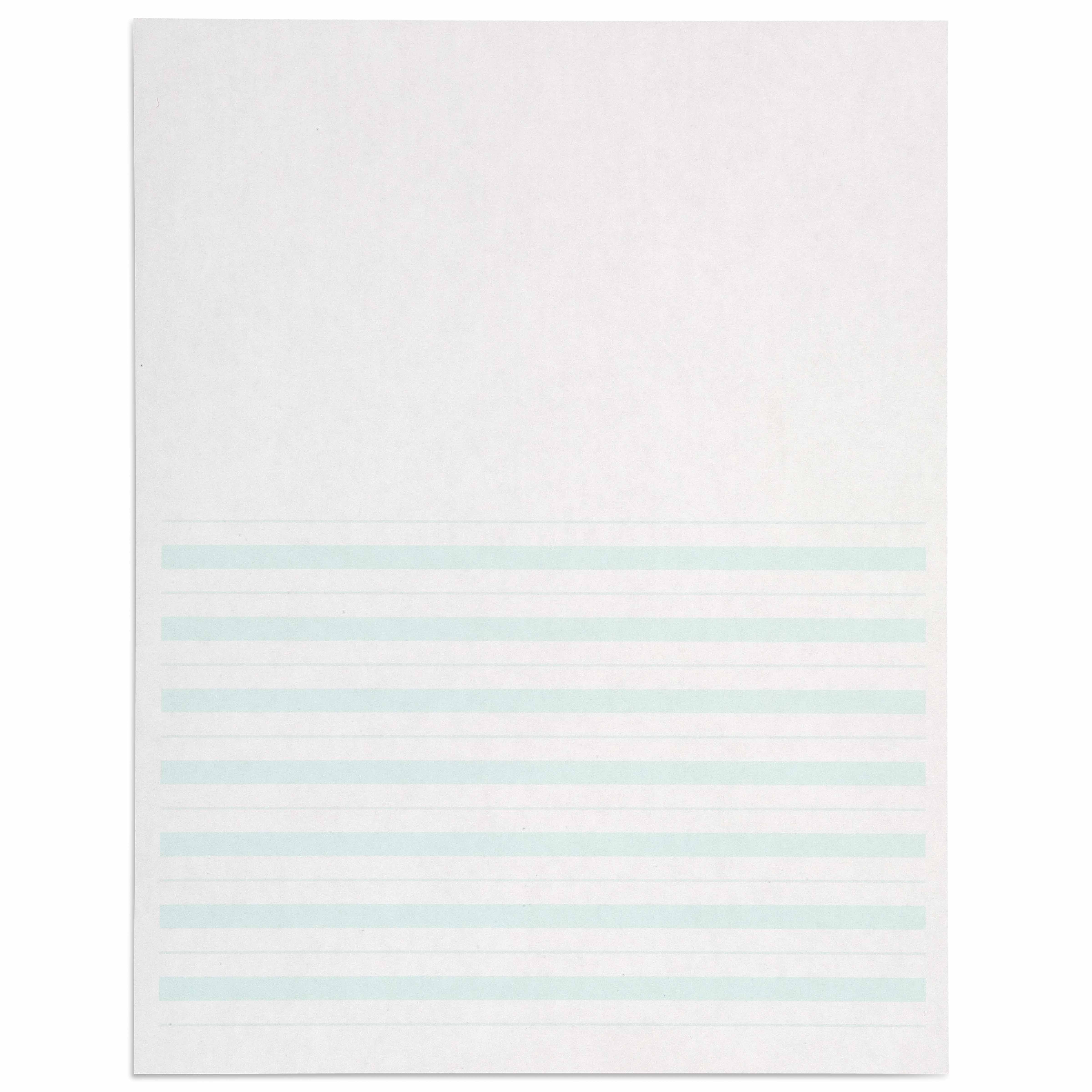 Writing Paper: Green Lines - 8.5 X 11 In (500)