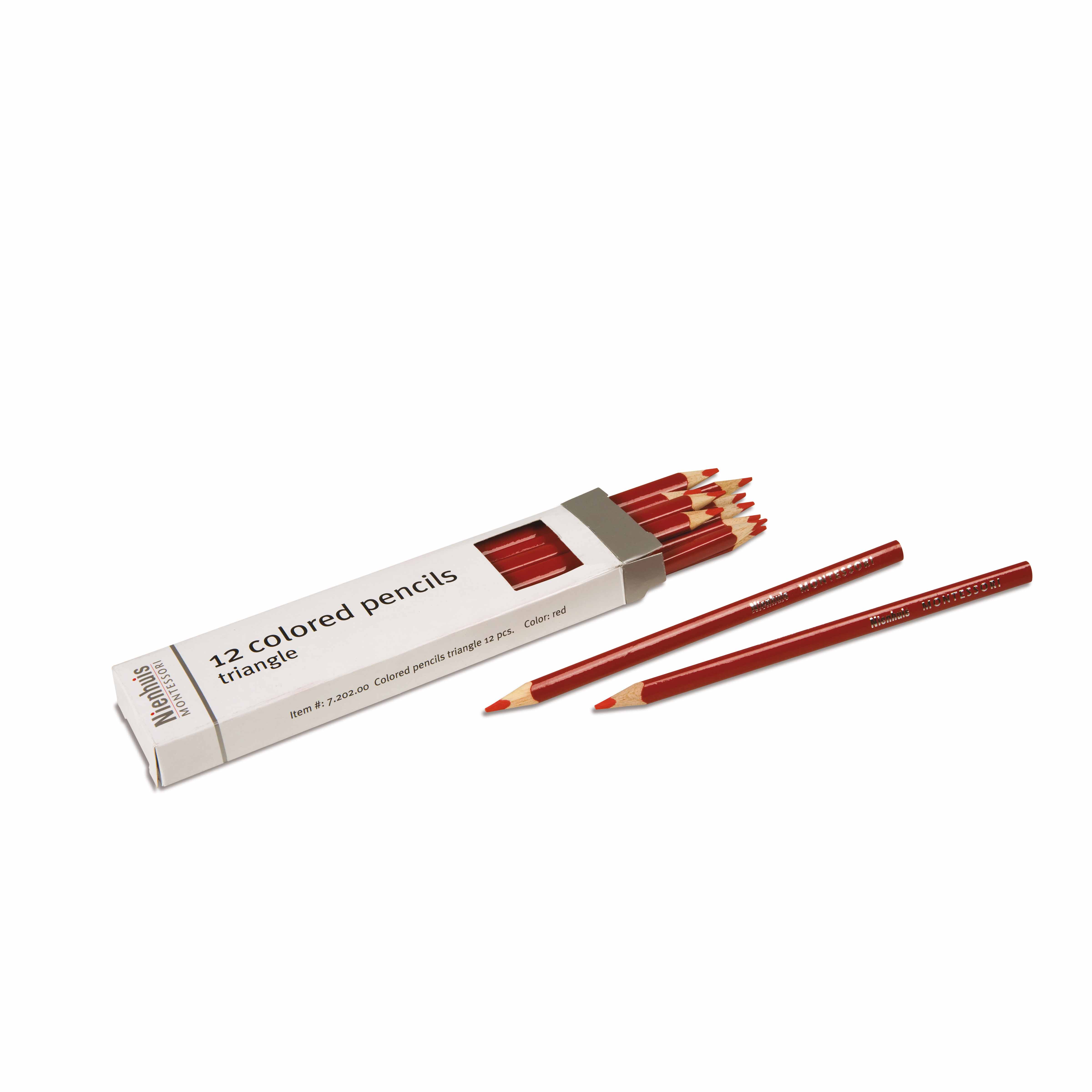 3-Sided Inset Pencils: Red