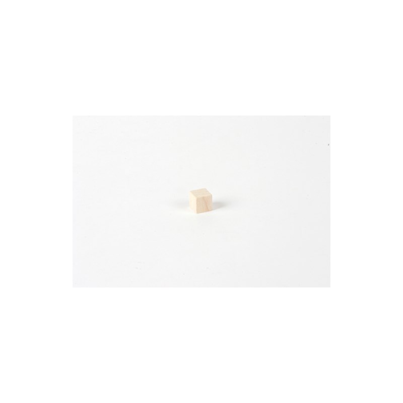 Unpainted Cube: 1 x 1 x 1 cm