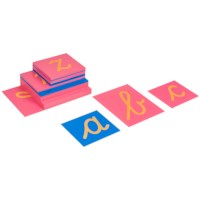 Sandpaper Letters: International Cursive