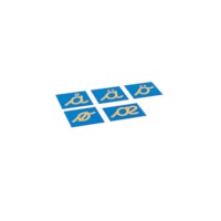 Sandpaper Letters: Nordic Cursive - Supplement Set