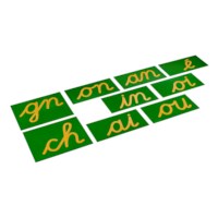 Double Sandpaper Letters: French Cursive
