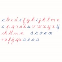 Large Movable Alphabet: International Cursive