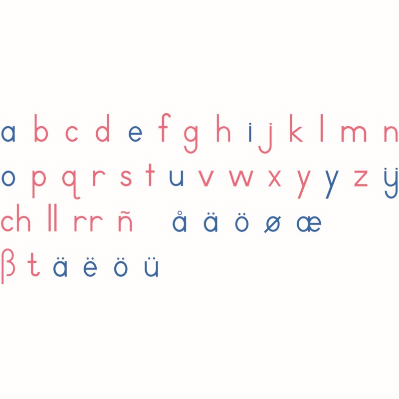 Large Movable Alphabet: International Print