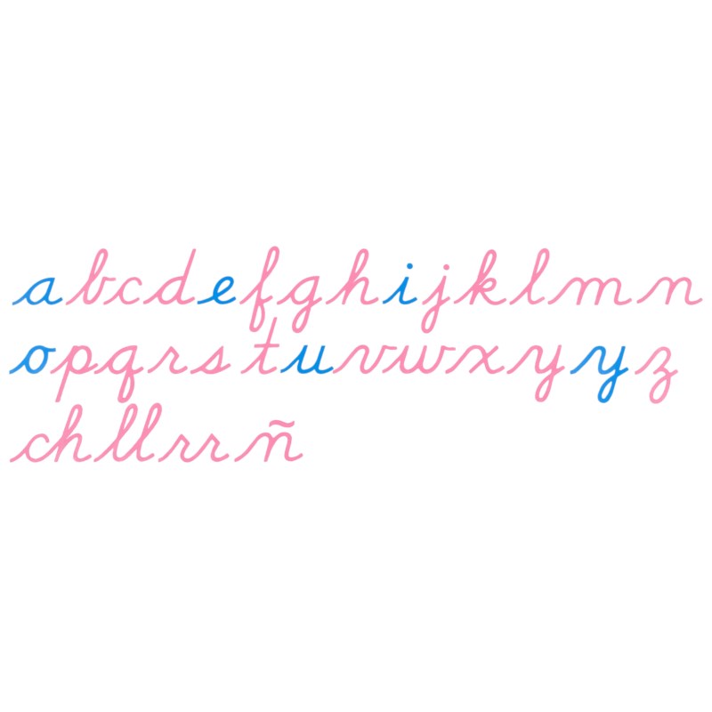 Large Movable Alphabet: US Cursive