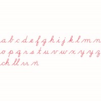 Medium Movable Alphabet: US Cursive – Red