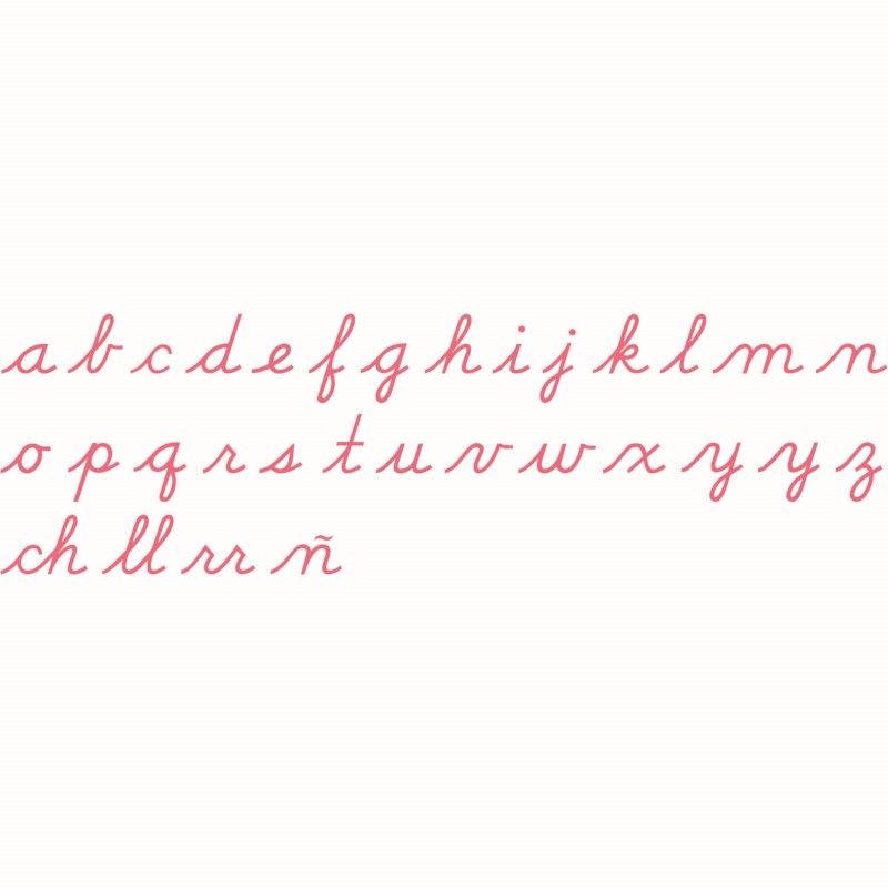 Medium Movable Alphabet: US Cursive – Red