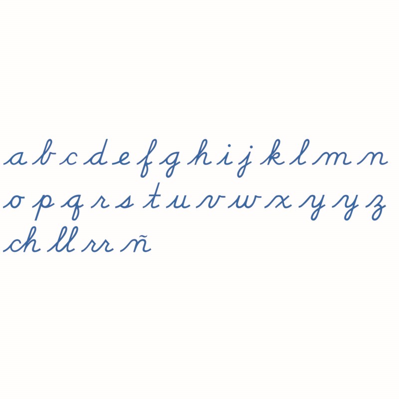 Medium Movable Alphabet: US Cursive – Blue