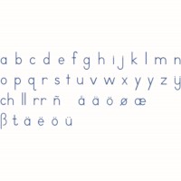 Medium Movable Alphabet: International Print - Blue