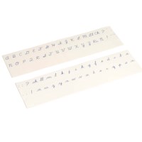 Printed Alphabet: US Cursive - Blue