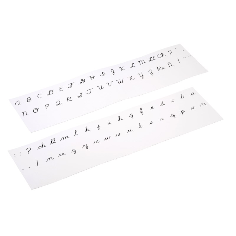 Printed Alphabet: US Cursive - Black