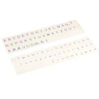Printed Alphabet: International Print - Blue