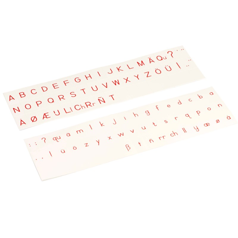 Printed Alphabet: International Print - Red