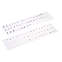Printed Alphabet: International Print - Black