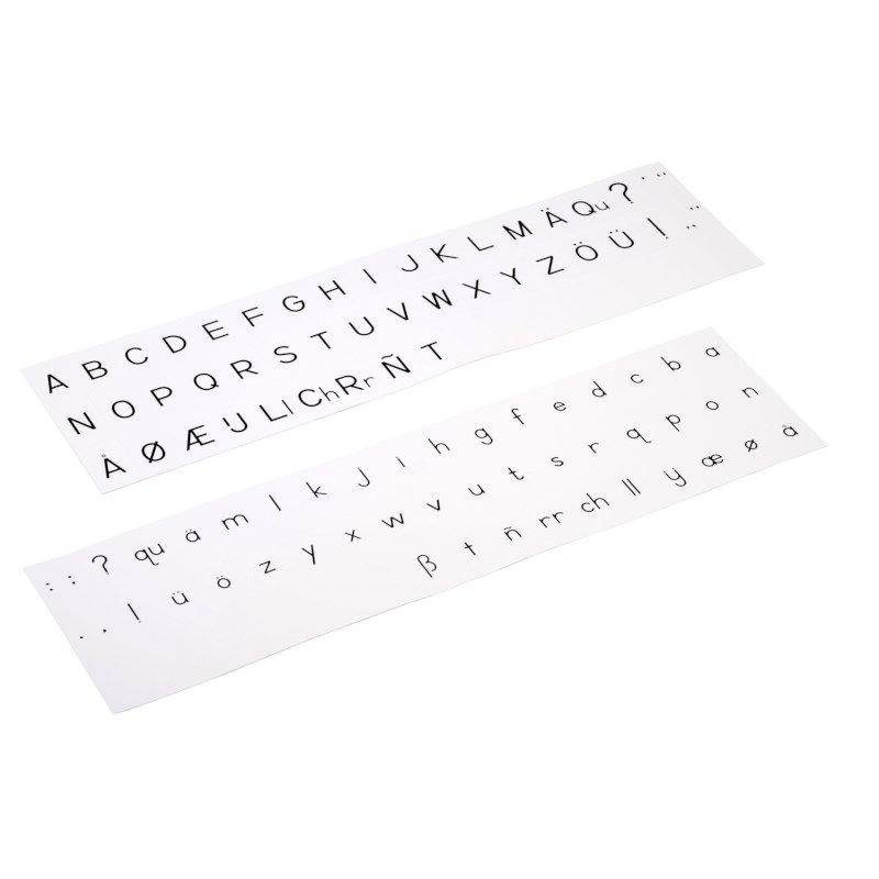 Printed Alphabet: International Print - Black