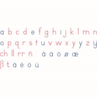 Wooden Movable Alphabet: International Print