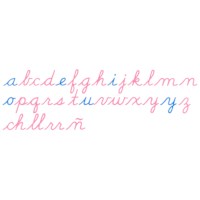 Wooden Movable Alphabet: US Cursive