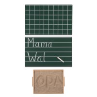 Greenboards With Lines And Squares: Set Of 2