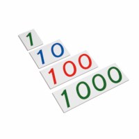 Large Number Cards 1–1000: Plastic