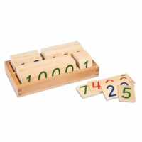 Small Number Cards 1-9000: Wood