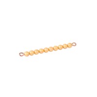 Golden Bar Of 10: Individual beads Nylon