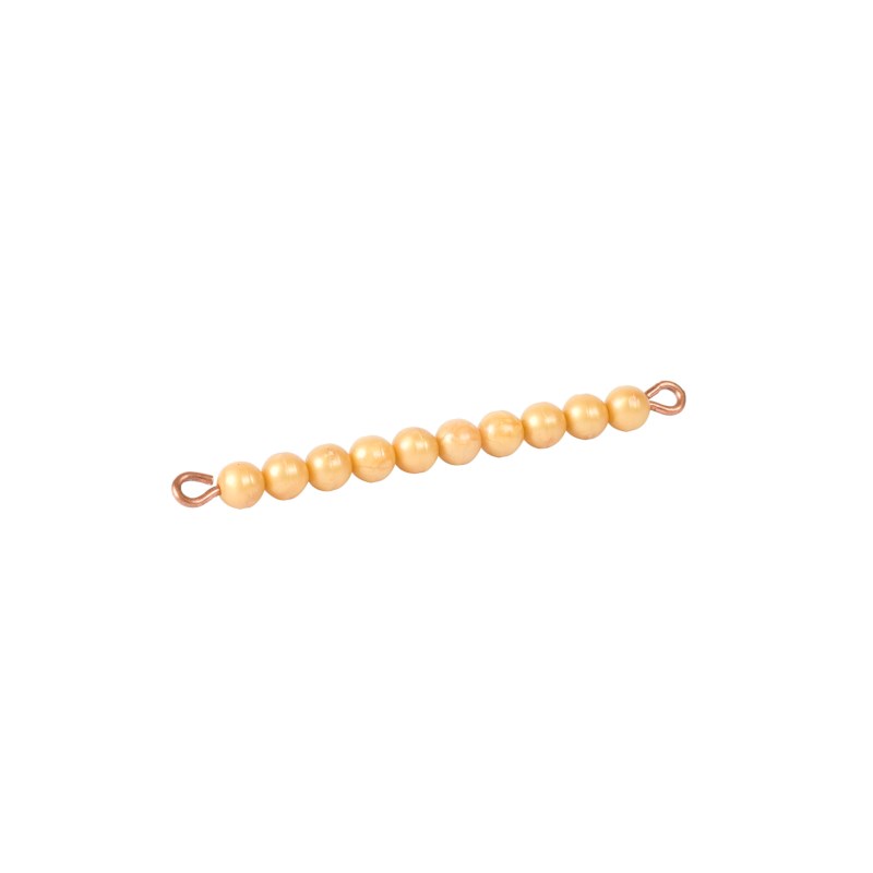 Golden Bar Of 10: Individual beads Nylon