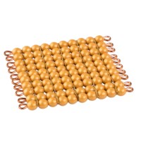 One Golden Bead Square Of 100: Individual Beads (Nylon)