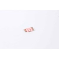 Individual Glass Bead Square Of 3: Pink
