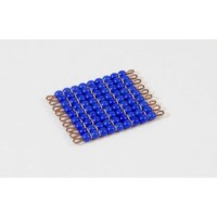 Individual Glass Bead Square Of 9: Dark Blue
