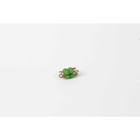 Individual Glass Bead Cube Of 2: Green