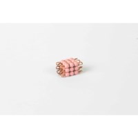 Individual Glass Bead Cube Of 3: Pink