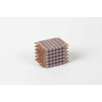 Individual Glass Bead Cube Of 6: Purple