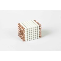Individual Glass Bead Cube Of 7: White