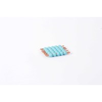Individual Nylon Bead Square Of 5: Light Blue