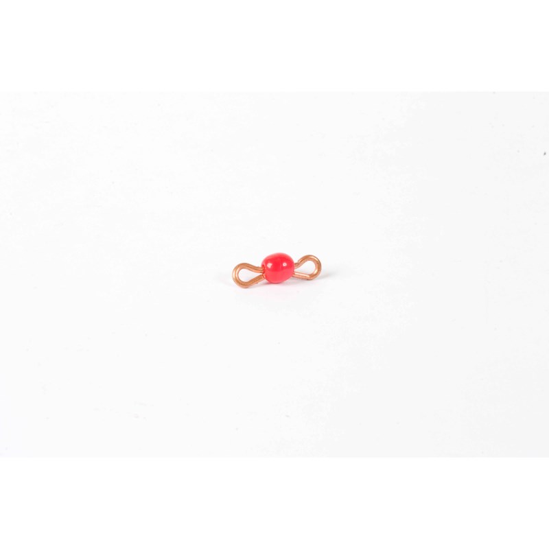Individual Glass Bead Bar Of 1 : Red