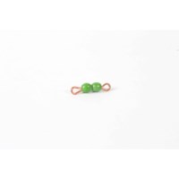 Individual Glass Bead Bar Of 2 : Green