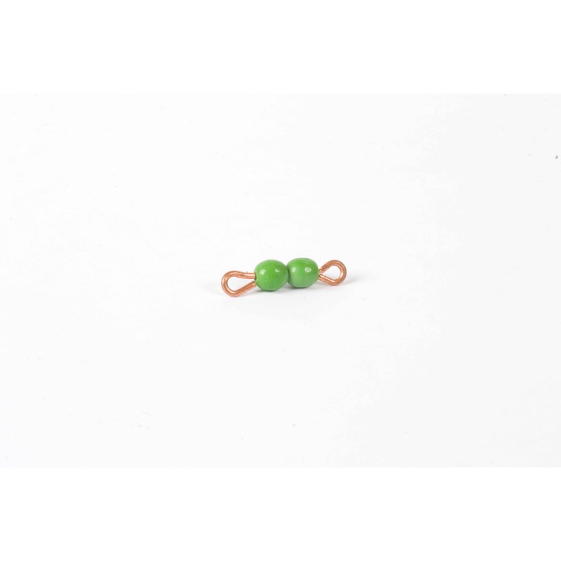 Individual Glass Bead Bar Of 2 : Green