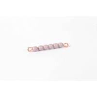 Individual Glass Bead Bar Of 6 : Purple