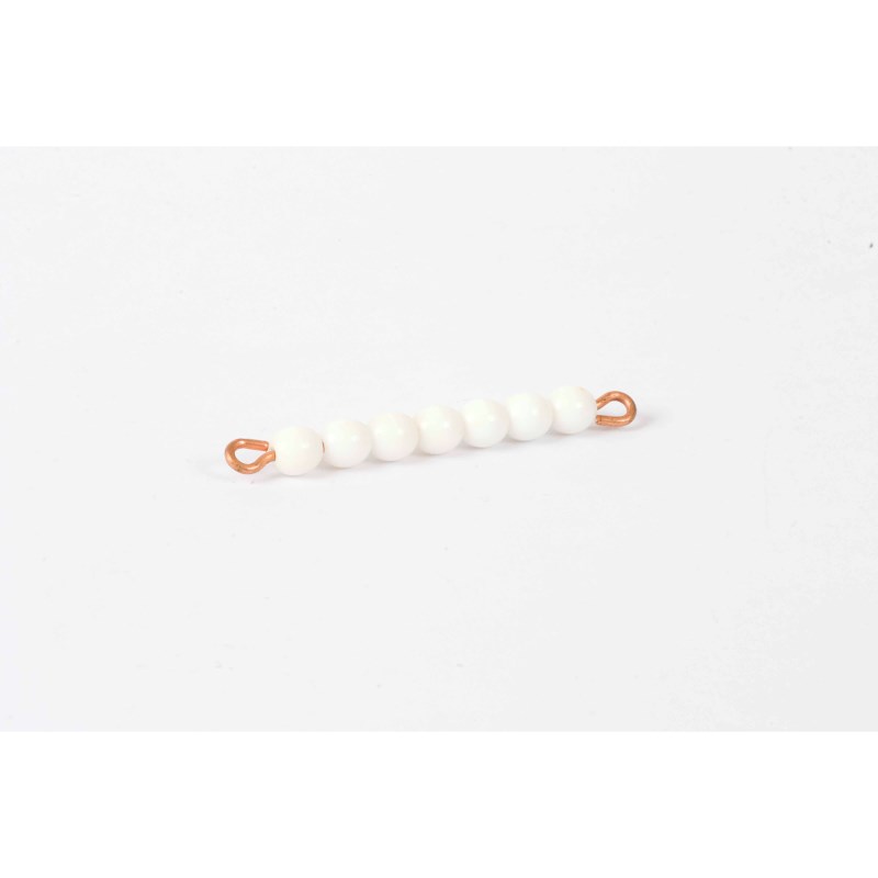 Individual Glass Bead Bar Of 7 : White