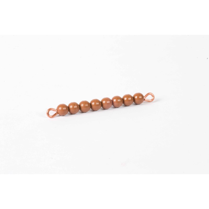 Individual Nylon Bead Bar Of 8 : Brown