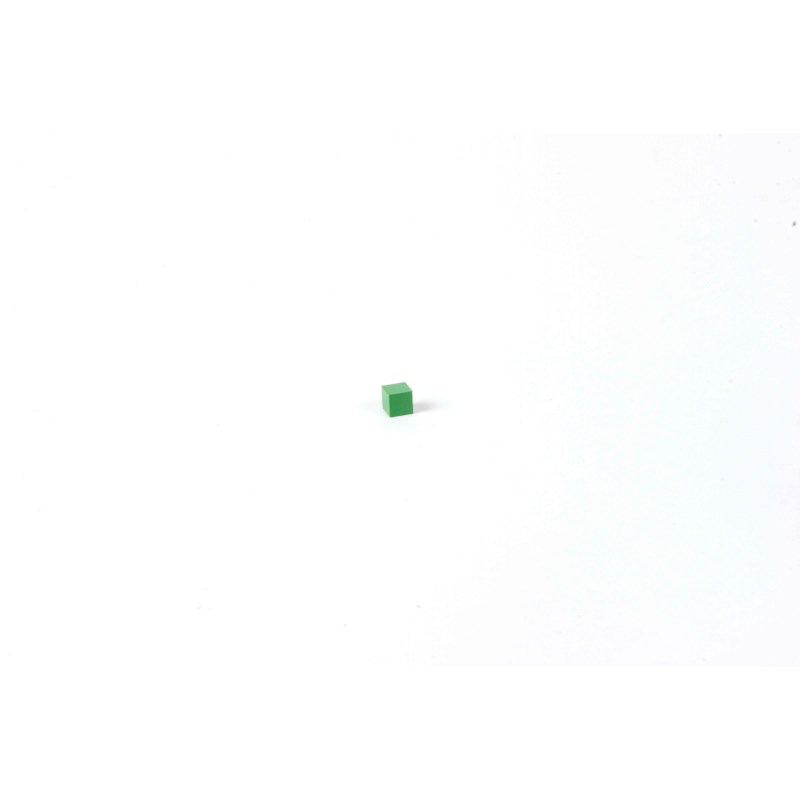 Hierarchy Of Number: Green Cube 0.5 x 0.5 x 0.5