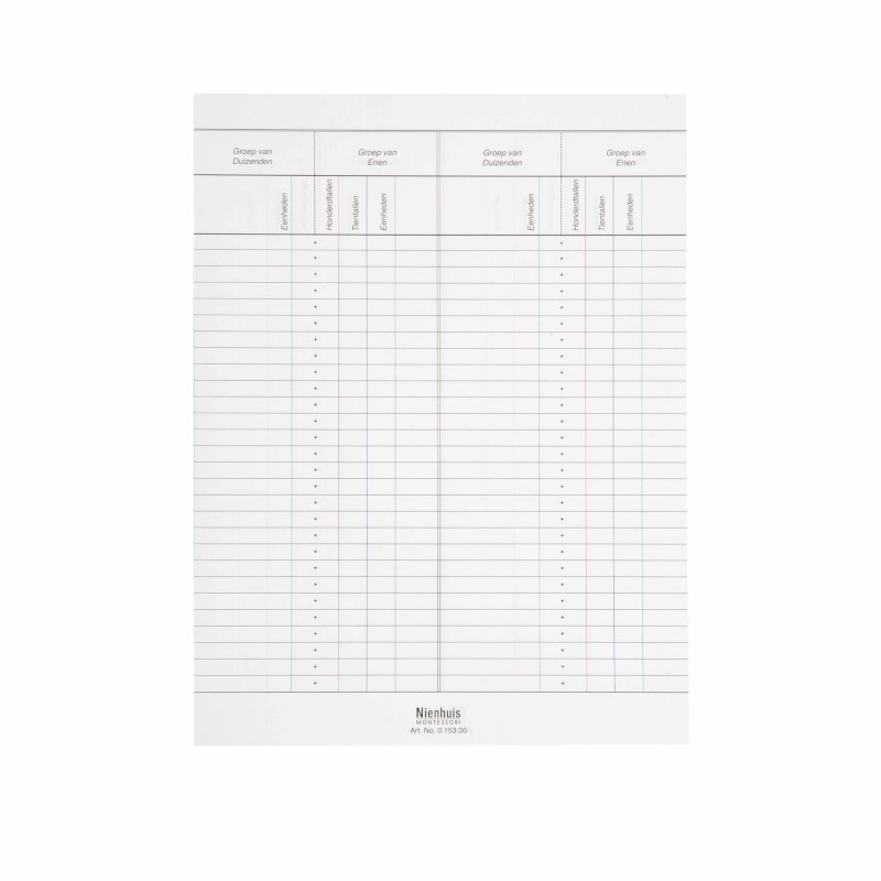 Small Bead Frame Paper (50) (Dutch version)