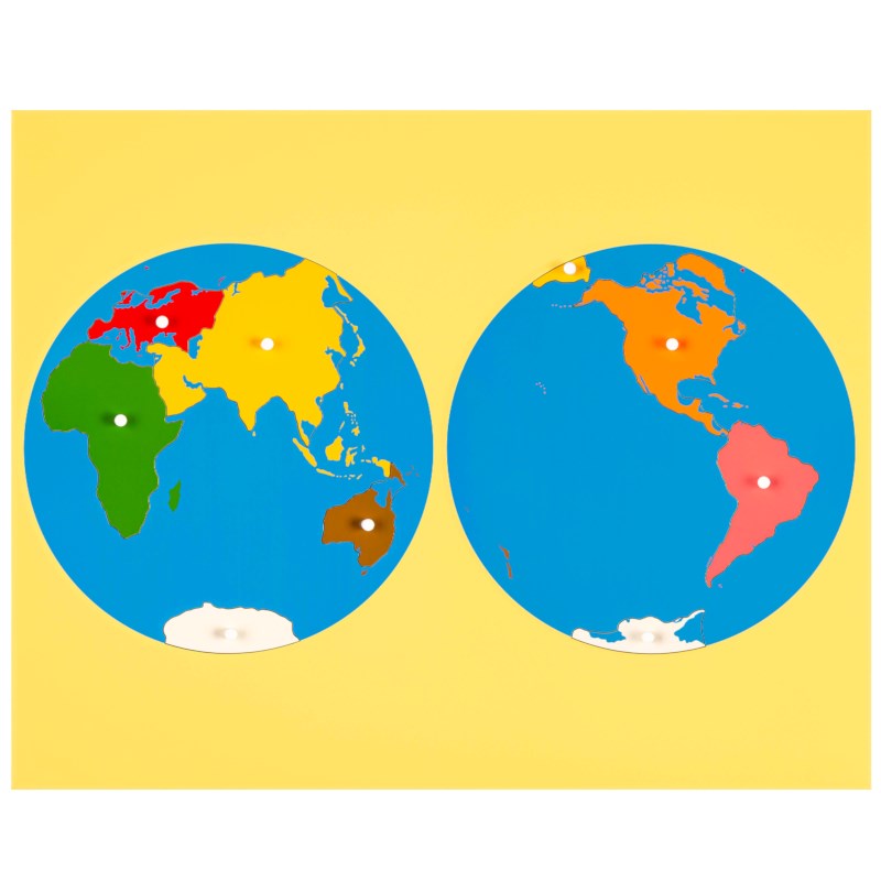 Puzzle Map: World Parts - Asia View