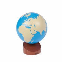 Globe Of Land And Water: Painted