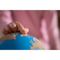 Globe Of Land And Water: Sandpaper