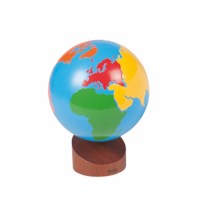 Globe Of The Continents: Colored