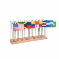 Flag Stand Of North & South America - Without Caribbean