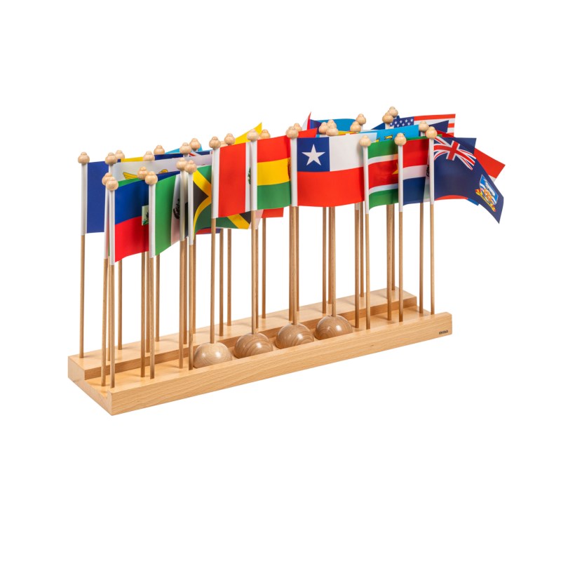 Flag Stand Of North & South America - Without Caribbean